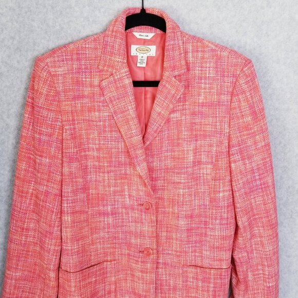 Talbots‎ Women's Silk Blazer Jacket Professional Career Office Interview Size 10 - Picture 3 of 11